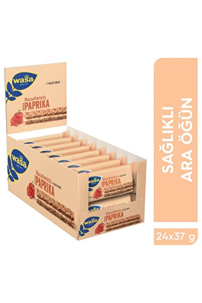 Wasa Sandwich with Red Pepper and Cream Cheese/ Sandwich Cheese & Paprika (24 Pieces Box)