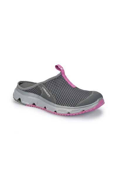 lumberjack Women's Gray Purple Castello Slippers
