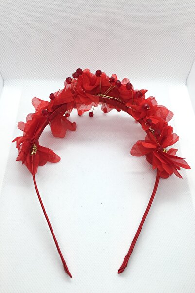 Çınar Aksesuar Pregnant Maternity Crown - Handmade Crown - Large Model (Red)