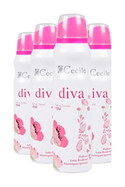Cecile Diva Bayan Deodorant 150 Ml 4 Adet