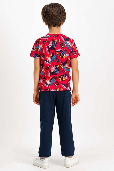 ROLY POLY Go Banana Red Boy Pajama Set