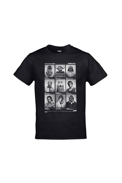 Orijin Tekstil Star Wars Ετήσιο εμπριμέ Unisex Μαύρο Tshirt