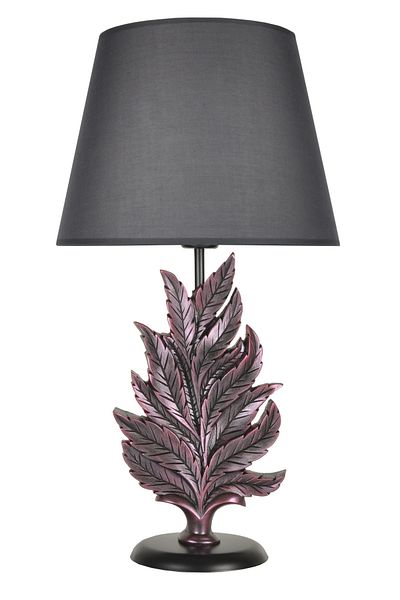Qdec Modern Design Purple Gray Leaf Lampshade