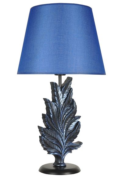 Qdec Modern Design Leaf Lampshade Cobalt Blue