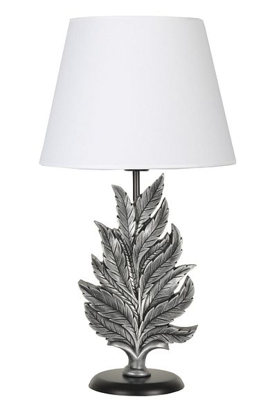 Qdec Modern Design Leaf Lampshade Silver White