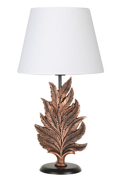 Qdec Modern Design Leaf Lampshade Copper White