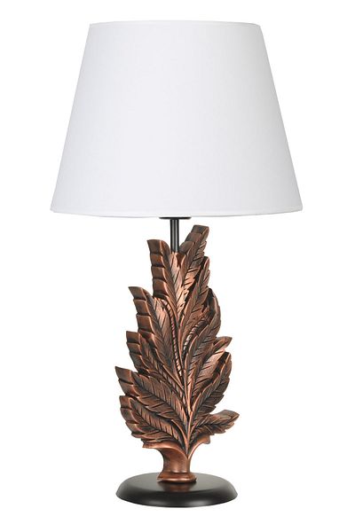 Qdec Modern Design Leaf Lampshade Copper White