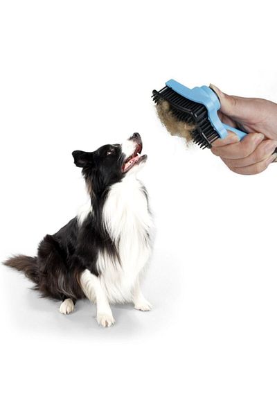 Buffer Pet Cat Dog Hair Collector Automatic Button Pet Comb