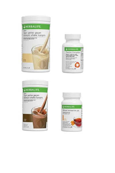 Herbalife Çikolatalı,vanilyalı Shake,şeftali Aromalı Çay 50gr.,termocomplete