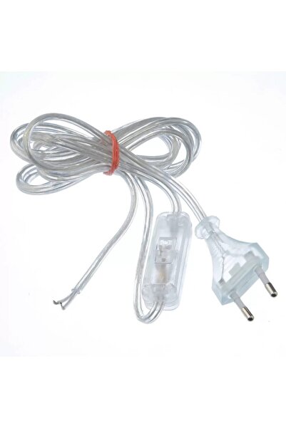 örgün Lambader Abajur Anahtarlı Şeffaf  Kablosu 2.00 mt Kb-03
