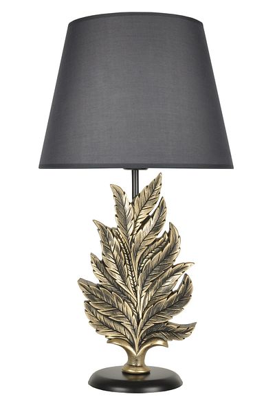 Qdec Gold Gray Modern Design Leaf Lampshade