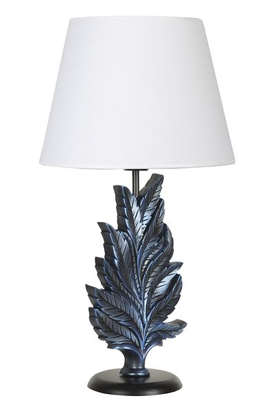 Qdec Cobalt White Modern Design Leaf Lampshade
