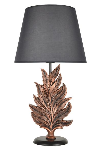 Qdec Copper Gray Modern Design Leaf Lampshade
