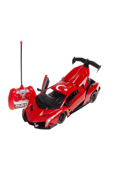 Erdem Oyuncak Uzaktan Kumandalı Şarjlı Ayyıldız Desenli Kapıları Açılan Araba