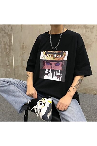 Apollo Tricou supradimensionat unisex negru Anime