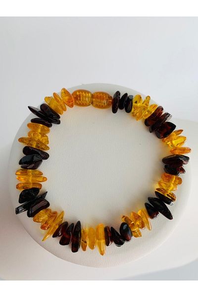 Tesbihci Efendi Drop Amber Adult Chips Bracelet 18-19 Cm