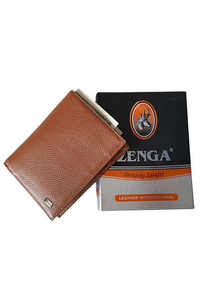 Zenga Δερμάτινο πορτοφόλι Tan Color, Auto License Case 708-4