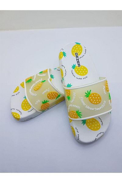 GEZER Papuci pentru copii cu model ananas (TALPA ANTIALUNECARE)cumpara rapid