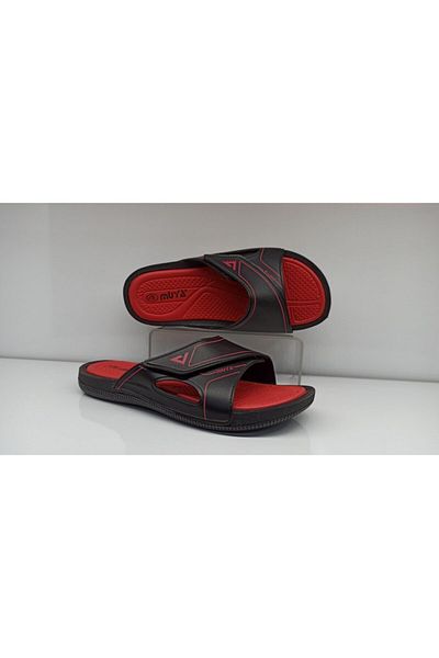 Muya Men's Black Anatomical Slippers