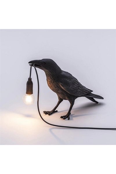 CajuArt Lamp Holding Crow Lampshade Modern Lighting Led Light Decor