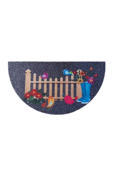 GizHome Non-Slip Base Half Moon Door Mat 40X75 cm
