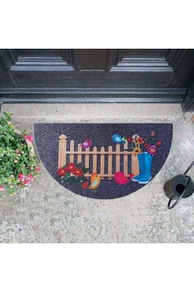 GizHome Non-Slip Base Half Moon Door Mat 40X75 cm