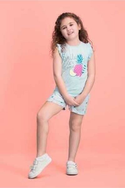 ROLY POLY Summer Smile Green Girls Shorts Set