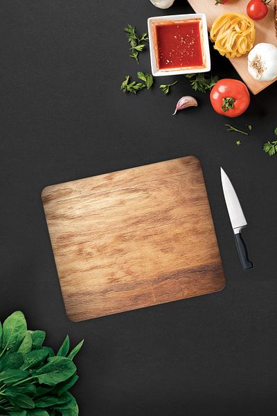 Decorita Wooden Look |   Glass Cutting Board - Glass Cutting Board |   29cm X 34cm