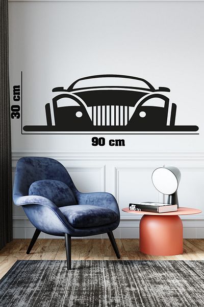 Tilki Dünyası Autocolant negru pentru mașină pentru decorare 12