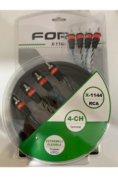 For-X X-1144 4 Giriş 4 Çıkış Oto Rca Kablosu