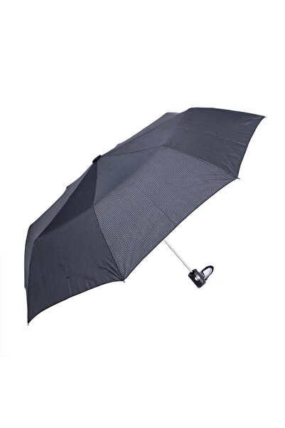 Biggbrella 1088Pr Rubber Handle Automatic Umbrella Gray Checkered