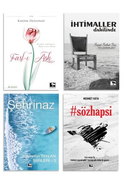 Çınaraltı Yayınları Çınaraltı Şiir Kitapları Seti 4 Kitap ( Lise )