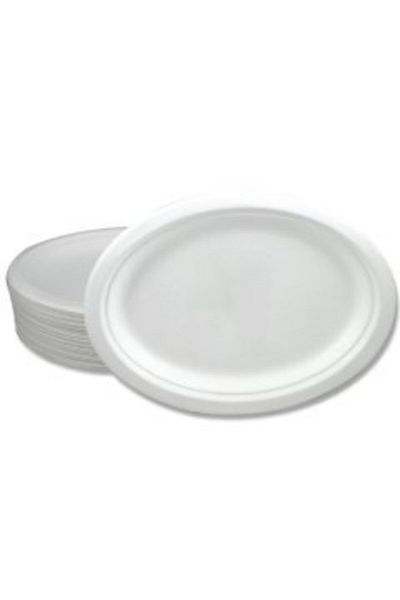 İhtiyaç Limanı Ecological Cardboard Plate Suitable for Microwave Oval 26 cm 25 Pieces