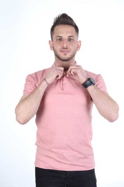 YASAR GİYİM Men's Powder Polo Neck T-shirt