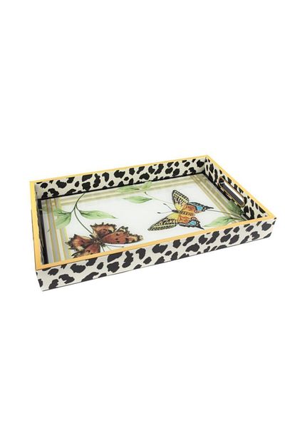 Mikasa Moor Multicolored Butterfly Tray 40x25cm