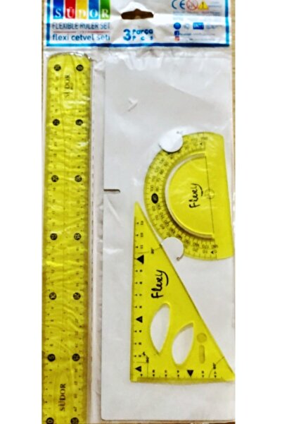 Südor Set de rigle flexibile .fr02 Plastic rezistent la rupere, multicolor