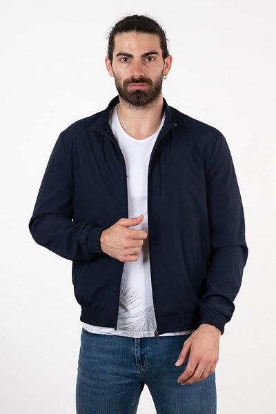 Ecer Ανδρικό ανοιξιάτικο παλτό Navy Blue