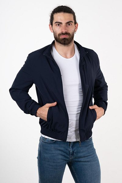 Ecer Ανδρικό ανοιξιάτικο παλτό Navy Blue