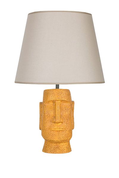 Qdec Modern Design Moai Lampshade Yellow Beige