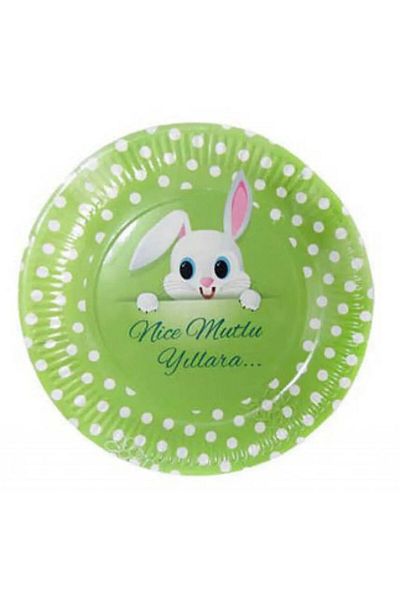 Hayaller Dükkanı 23cm Cardboard Rabbit Picture Plate - P8-