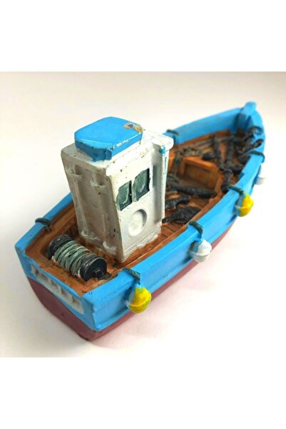 ArtemisDükkan Deniz Temalı Balıkçı Taka Tekne Kayık Gemi Dekoratif Biblo