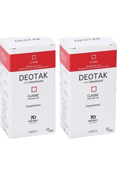 Deotak Klasik Krem Deodorant 35 ml x 2'li