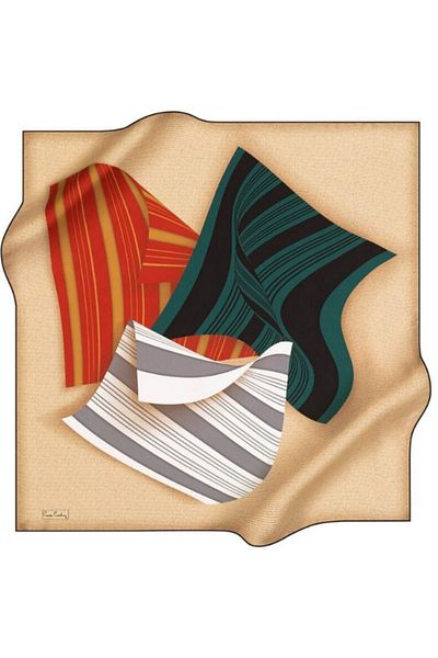 Pierre Cardin 8262230-311 Μεταξωτό Σατέν Φουλάρι Γυναικείο 90*90 Μέγεθος