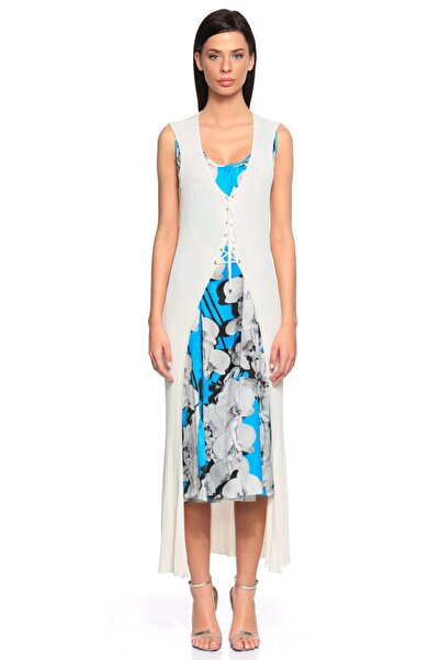 Roberto Cavalli Kadın Beyaz Elbise