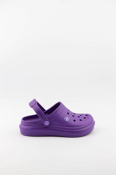 Akınal Bella Women's Purple Ultrasoft Platform Sole Slippers
