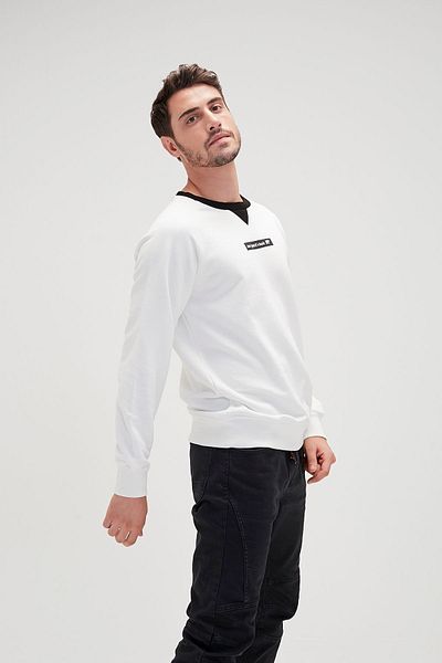 Bad Bear Men's Off-White Sweatshirt Panic Crewneck