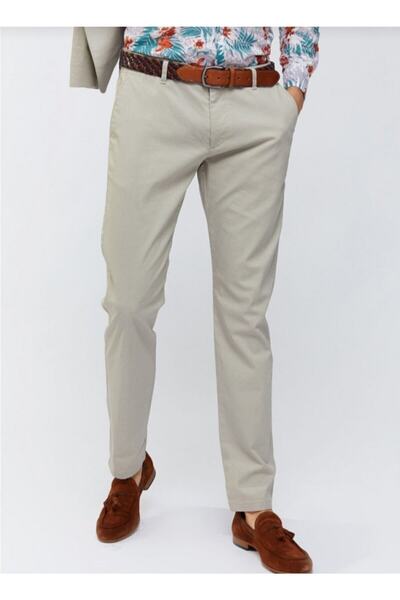 MaviMoure Men's Classic Cut Linen Trousers