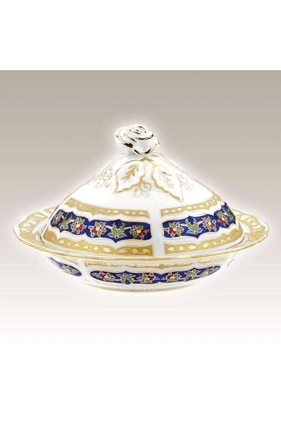 Kütahya Porselen 20 Cm Handmade Sugar Bowl Decoration No 3880