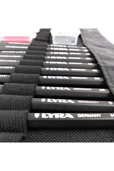 Gen-Of Lyra 18 Piece Charcoal Sketch Drawing Set
