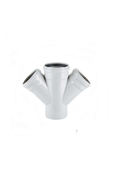 AKSUFEZ 100*50 Mm Pvc Çift Çatal